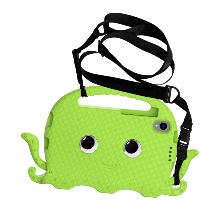 For Lenovo Tab M8 4th Gen Octopus Style EVA + PC Tablet Case with Strap(Grass Green)