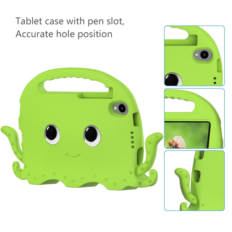 For Lenovo Tab M8 4th Gen Octopus Style EVA + PC Tablet Case with Strap(Grass Green)