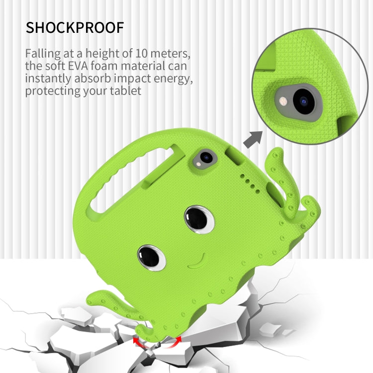 For Lenovo Tab M8 4th Gen Octopus Style EVA + PC Tablet Case with Strap(Grass Green)