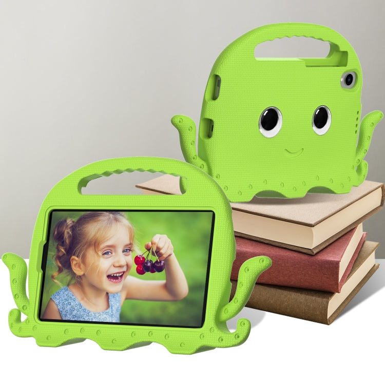 For Lenovo Tab M8 4th Gen Octopus Style EVA + PC Tablet Case with Strap(Grass Green)