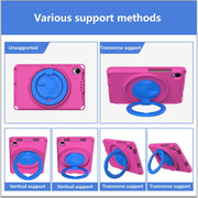 For Lenovo Tab M8 4th Gen EVA + PC Shockproof Tablet Case without Water-resistant Frame(Rose Red)
