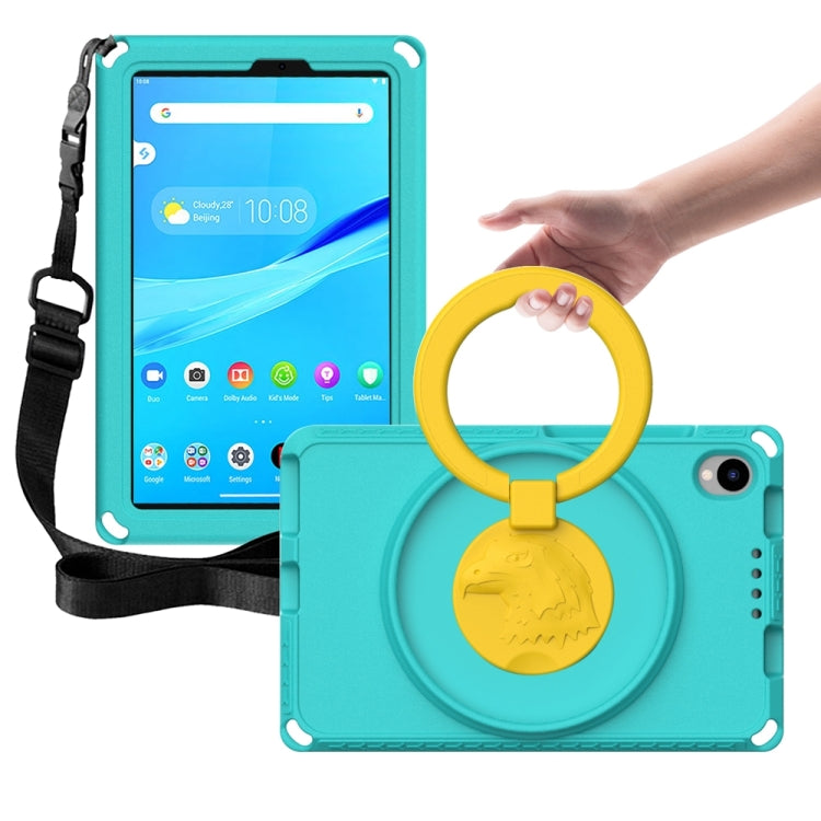 For Lenovo Tab M8 4th Gen EVA + PC Shockproof Tablet Case without Water-resistant Frame(Glacier Green)