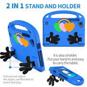 For Lenovo Tab M8 4th Gen Love Small Palm Holder EVA Tablet Case(Blue)