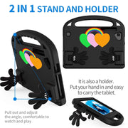For Lenovo Tab M8 4th Gen Love Small Palm Holder EVA Tablet Case(Black)