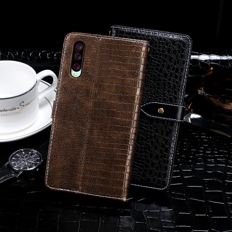 For Umidigi X idewei Crocodile Texture Horizontal Flip Leather Case with Holder & Card Slots & Wallet(Dark Blue)