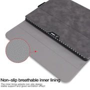 For Microsoft Surface Pro X Sheepskin All-Inclusive Shockproof Protective Case(Grey)