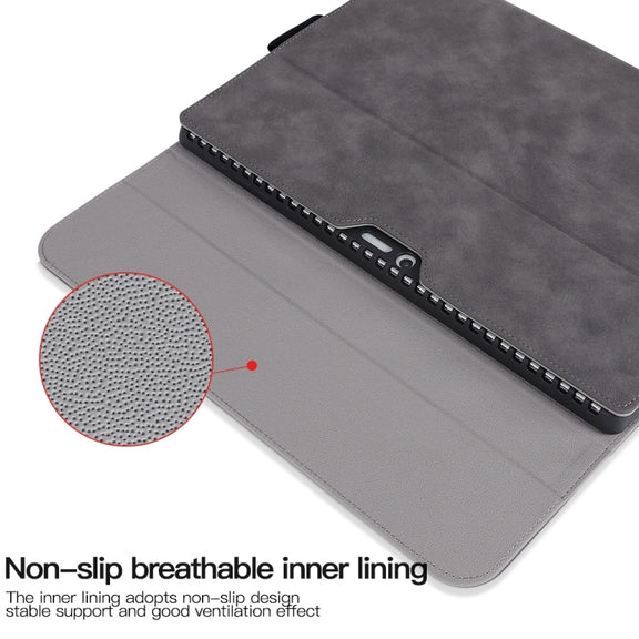 For Microsoft Surface Pro X Sheepskin All-Inclusive Shockproof Protective Case(Grey)