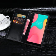For Wiko Y60 idewei Crocodile Texture Horizontal Flip Leather Case with Holder & Card Slots & Wallet(Dark Blue)