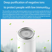 Y-20 Desktop Car Negative Ion Air Purifier(Black)