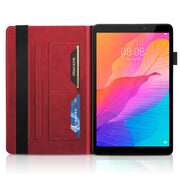 For Huawei Matepad SE 10.4 2022 Life Tree Embossed Flip Leather Tablet Case(Red)