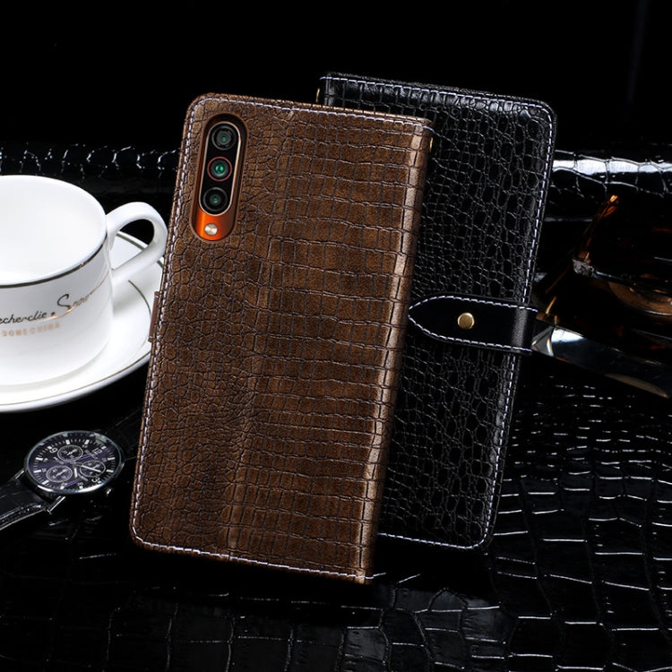 For Meizu 16T idewei Crocodile Texture Horizontal Flip Leather Case with Holder & Card Slots & Wallet(Dark Blue)