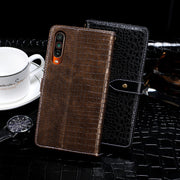 For Meizu 16T idewei Crocodile Texture Horizontal Flip Leather Case with Holder & Card Slots & Wallet(Dark Blue)