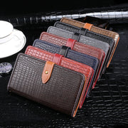 For Sharp Aquos Sense3 idewei Crocodile Texture Horizontal Flip Leather Case with Holder & Card Slots & Wallet(Black)