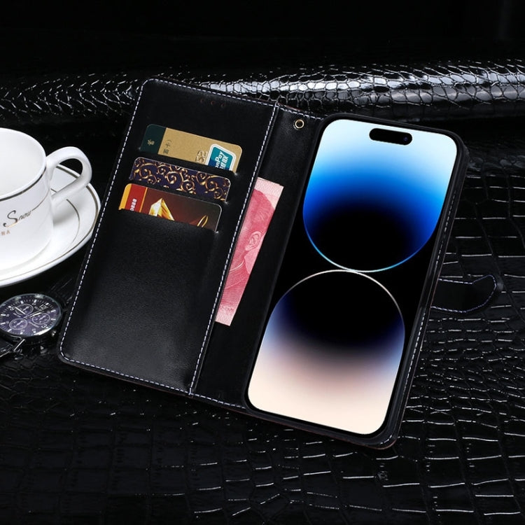 For Sharp Rouvo V idewei Crocodile Texture Leather Phone Case(Black)