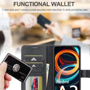 For Xiaomi Redmi A3 LC.IMEEKE Calf Texture Leather Phone Case(Black)