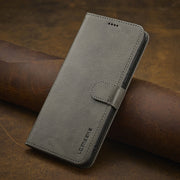 For Xiaomi Redmi A3 LC.IMEEKE Calf Texture Leather Phone Case(Grey)