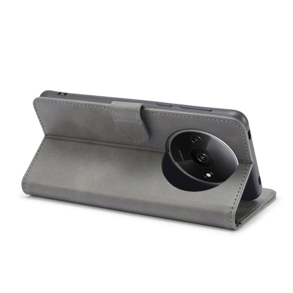 For Xiaomi Redmi A3 LC.IMEEKE Calf Texture Leather Phone Case(Grey)