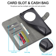 For Xiaomi Redmi A3 LC.IMEEKE Calf Texture Leather Phone Case(Grey)