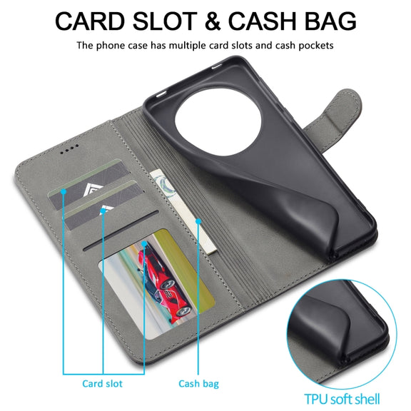 For Xiaomi Redmi A3 LC.IMEEKE Calf Texture Leather Phone Case(Grey)