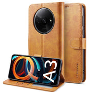 For Xiaomi Redmi A3 LC.IMEEKE Calf Texture Leather Phone Case(Brown)