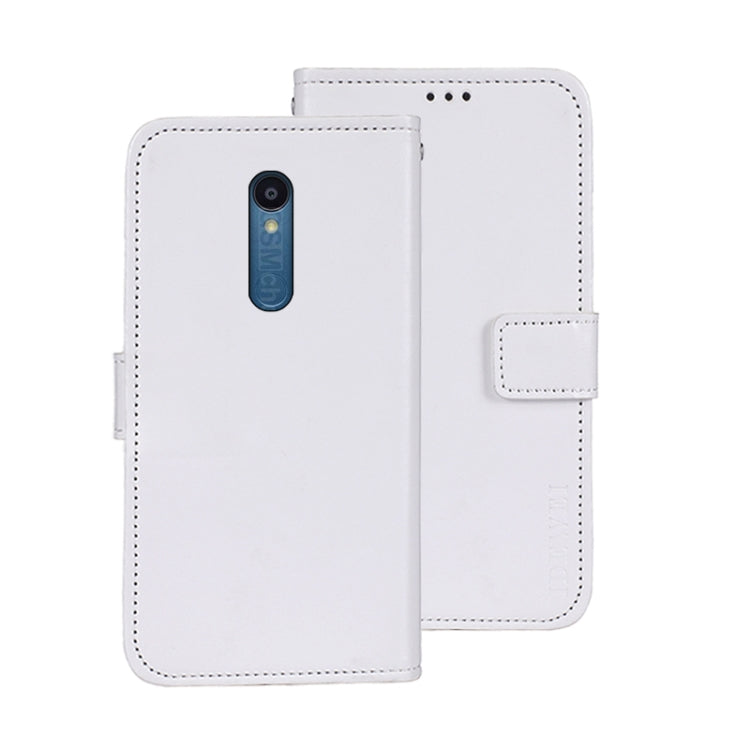 For Sharp Rouvo V idewei Crazy Horse Texture Leather Phone Case with Holder(White)