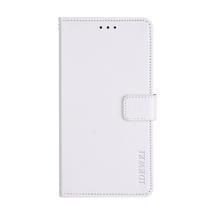 For Sharp Rouvo V idewei Crazy Horse Texture Leather Phone Case with Holder(White)