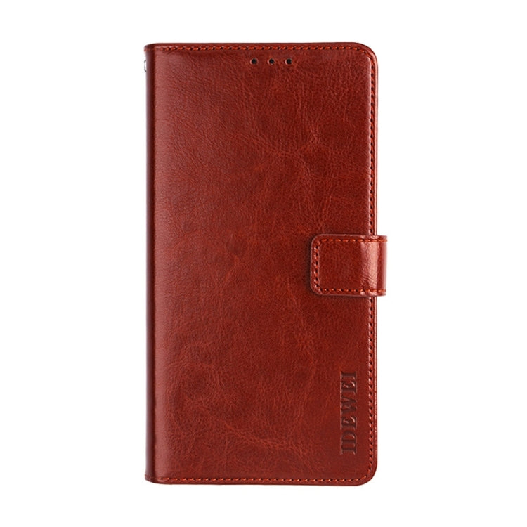 For Sharp Rouvo V idewei Crazy Horse Texture Leather Phone Case with Holder(Brown)