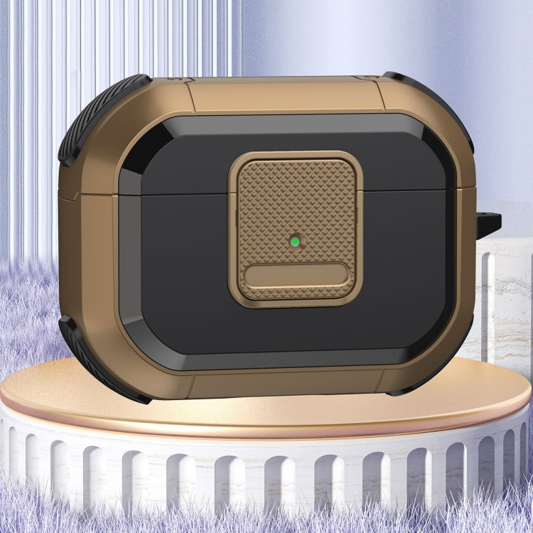 For AirPods Pro Wireless Earphones Protective Case(Brown)