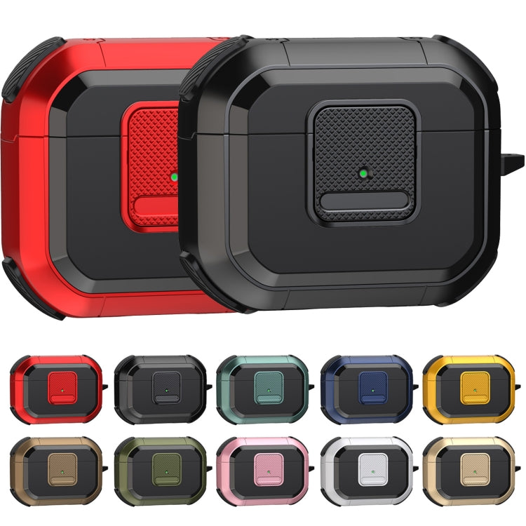 For AirPods Pro Wireless Earphones Protective Case(Gold)