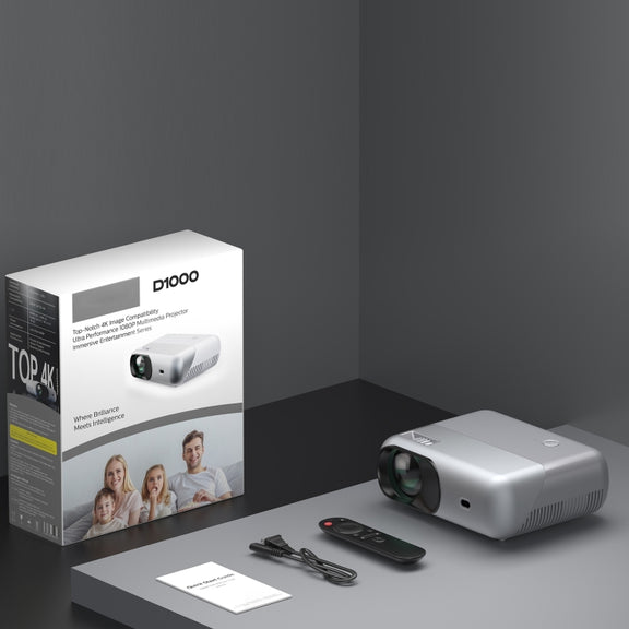 D1000 1920x1080P 320ANSI Lumens Portable Mini LCD LED Smart Projector, Android(AU Plug)
