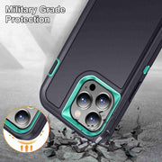 For iPhone 14 Pro Max Life Water-resistant Rugged Phone Case(Dark Blue + Light Blue)
