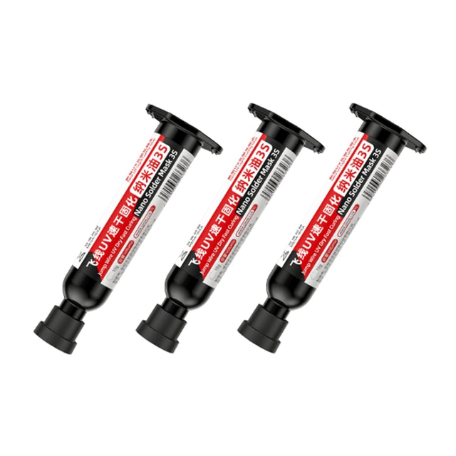 3pcs Qianli MEGA-IDEA Nano Solder Mask 3S Jump Wire UV Dry Fast Curing Glue