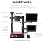Mega-idea Intelligent Infrared Laser Desoldering Machine, Model:Without Microscope Set(EU Plug)