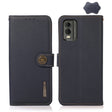 For Nokia C32 KHAZNEH Custer Genuine Leather RFID Phone Case(Blue) - Nokia Cases by PMC TechLife | Online Shopping South Africa | PMC TechLife | Buy Now Pay Later Mobicred