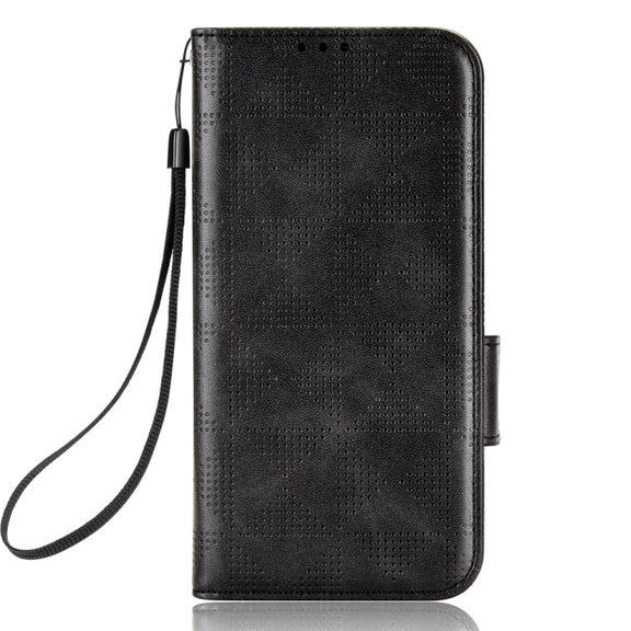For Blackview A85 Symmetrical Triangle Leather Phone Case(Black)