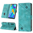 For Huawei P30 Pro Skin-feel Embossed Leather Phone Case(Green) - Huawei Cases by PMC TechLife | Online Shopping South Africa | PMC TechLife