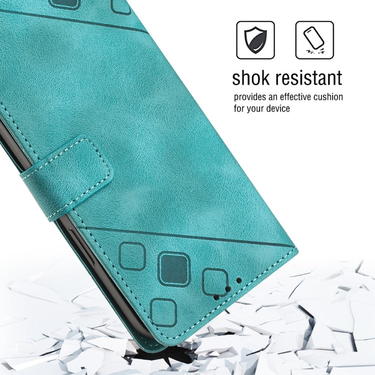 For Huawei P30 Pro Skin-feel Embossed Leather Phone Case(Green)