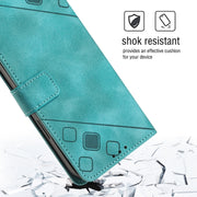 For Huawei P30 Pro Skin-feel Embossed Leather Phone Case(Green)