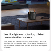 A007 Portable 1280 x 720 HD 113 ANSI Smart LED Projector, Plug:US Plug(Black)