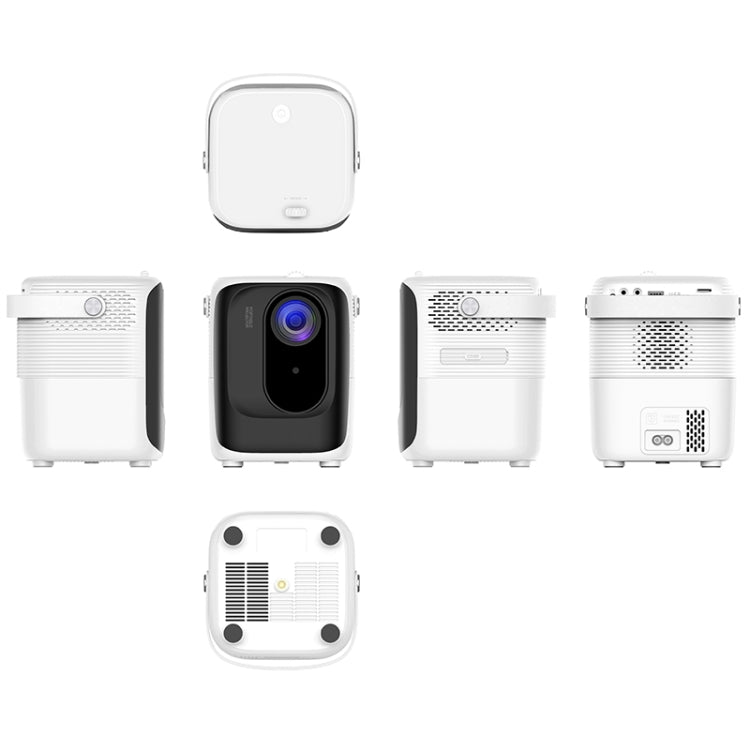 A007 Portable 1280 x 720 HD 113 ANSI Smart LED Projector, Plug:AU Plug(White)