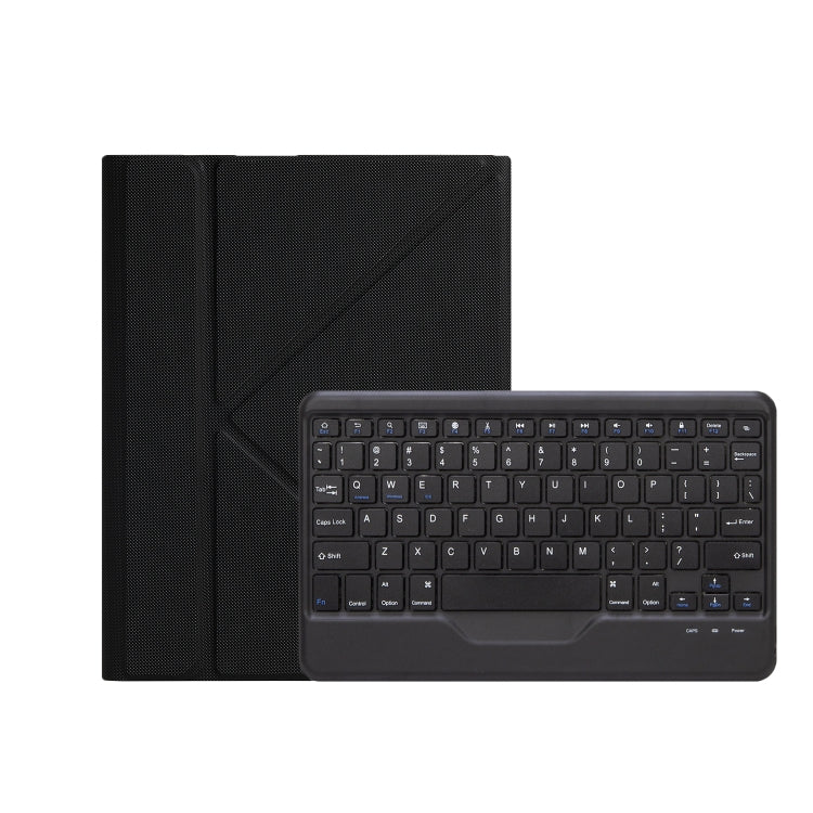 For iPad 2025 / 2022 B10 Triangle Holder Tablet Bluetooth Keyboard Leather Case(Black)