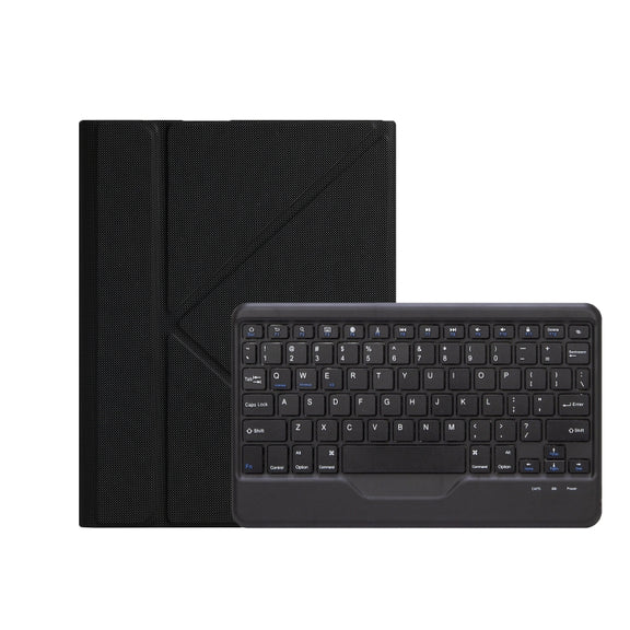 For iPad 2025 / 2022 B10 Triangle Holder Tablet Bluetooth Keyboard Leather Case(Black)
