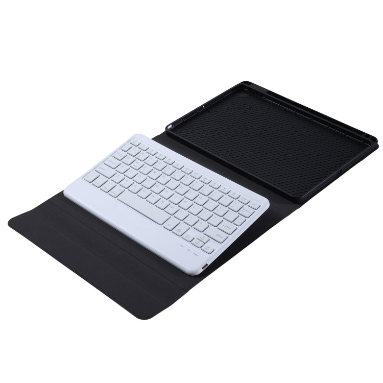 For iPad 2025 / 2022 B10S Triangle Holder Three-color Backlight Bluetooth Keyboard Leather Case(Blue Pink)