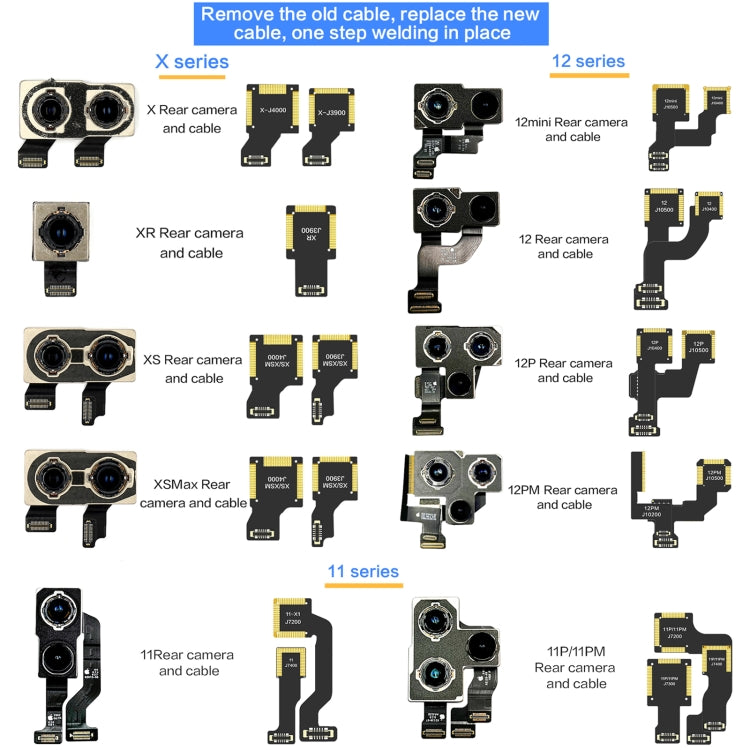 For iPhone 11 Pro / 11 Pro Max J7400 i2C Back Facing Ultra Wide Camera Cable