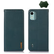 For Nokia C12 4G KHAZNEH Nappa Top Layer Cowhide Leather Phone Case(Green) - Nokia Cases by PMC TechLife | Online Shopping South Africa | PMC TechLife | Buy Now Pay Later Mobicred