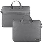 Water-resistant PU Laptop Bag Inner Bag, Size:13 / 14 inch(Grey)