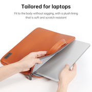 Water-resistant PU Laptop Bag Inner Bag with Power Pack, Size:13 / 14 inch(Brown)