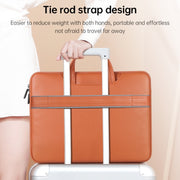 Water-resistant PU Laptop Bag Inner Bag with Power Pack, Size:15 inch(Brown)