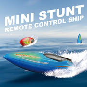 JJR/C S8 2.4G Mini RC Upright High Speed Stunt Boat(Blue)