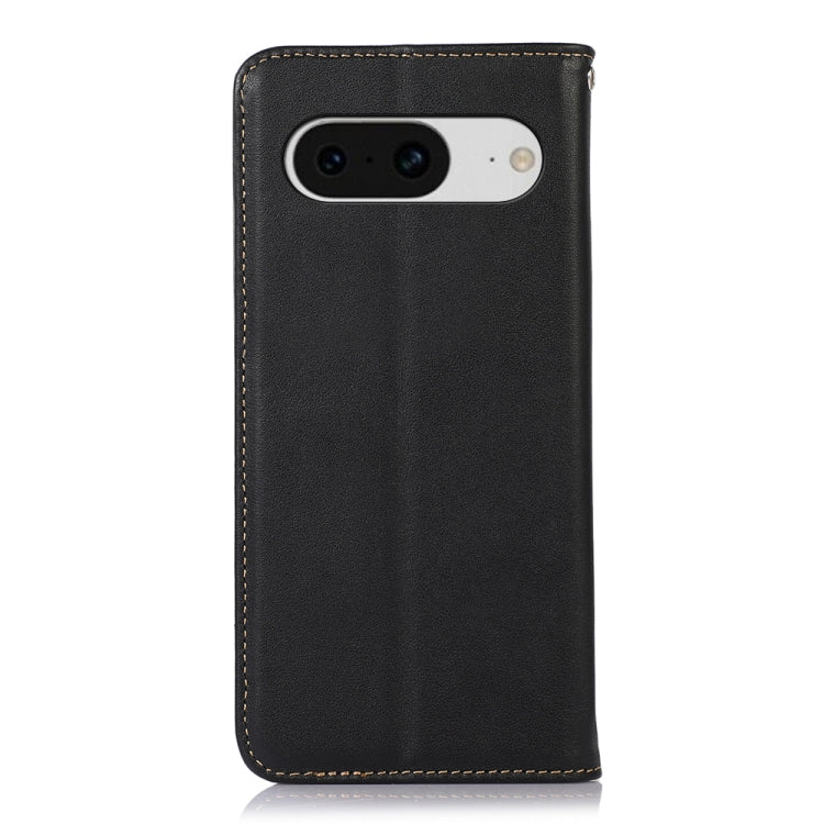 For Google Pixel 8 KHAZNEH Nappa Top Layer Cowhide Leather Phone Case(Black)